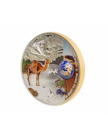 DESERT Our Earth Ecosystems 2 Oz Silver Coin 10$ Palau 2022 - Coins & More - Palau