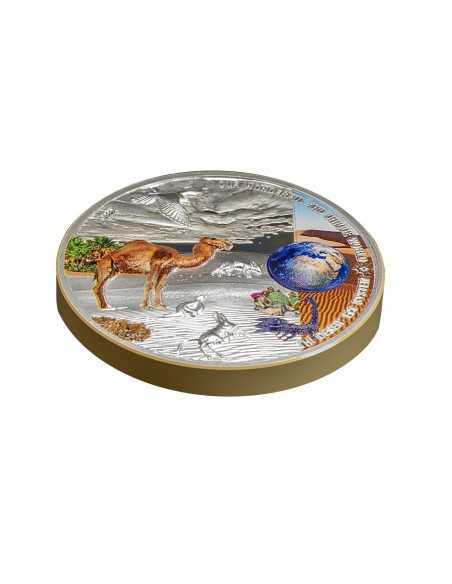 DESERT Our Earth Ecosystems 2 Oz Silver Coin 10$ Palau 2022 - Coins & More - Palau