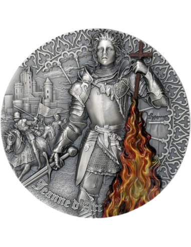 JEANNE D'ARC Heroines 2 Oz Silver Coin 5$ Niue 2022 - Coins & More - Niue