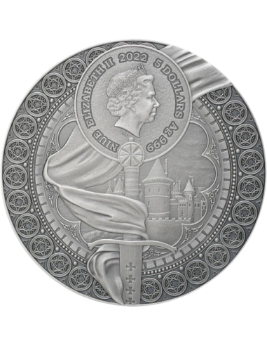 JEANNE D'ARC Heroines 2 Oz Silver Coin 5$ Niue 2022 - Coins & More - Niue