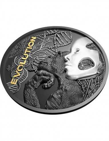 EVOLUTION 2 Oz Silver Coin 5$ Niue 2022