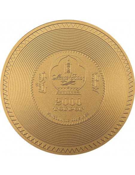 VAIROCHANA BUDDHA MANDALA Gilded Archeology Symbolism Antiqued 3 Oz Silver Coin 2000 Togrog Mongolia 2022 - Coins & More - Is...