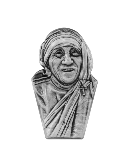 MOTHER TERESA Shaped 2 Oz Silver Coin 10000 Francs Chad 2023 - Coins & More - Tchad