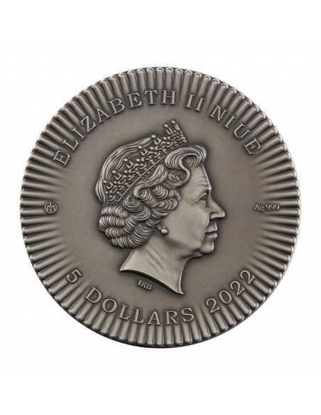 ISIS WINGS Women 2 Oz Silver Coin 5$ Niue 2022 - Coins & More - Niue