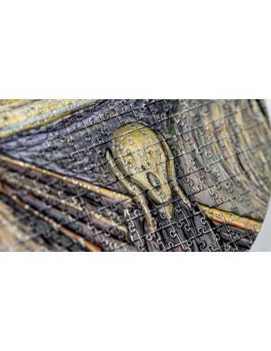 THE SCREAM By Edvard Munch So Puzzle Art 3 Oz Silver Coin 3000 Francs Cameroon 2022 - Coins & More - Cameroun