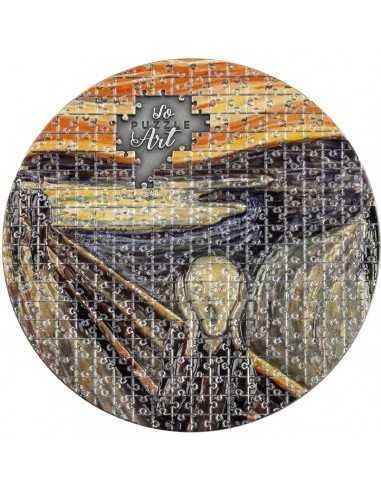 THE SCREAM By Edvard Munch So Puzzle Art 3 Oz Silver Coin 3000 Francs Cameroon 2022 - Coins & More - Cameroun