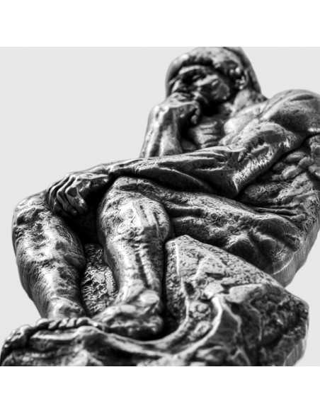 THINKER by Auguste Rodin Shaped 3 Oz Silver Coin 15000 Francs Chad 2023 - Coins & More - Tchad