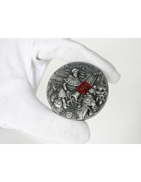 MARCO POLO Famous Explorers 2 Oz Silver Coin 5$ Niue 2022 - Coins & More - Niue