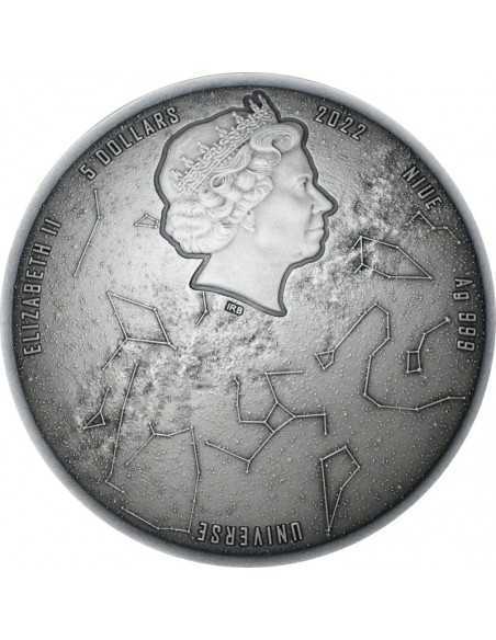 MILKY WAY Universe Dome 2 Oz Silver & Meteorite Coin 5$ Niue 2022 - Coins & More - Niue
