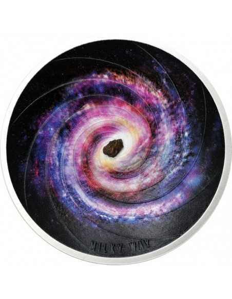 MILKY WAY Universe Dome 2 Oz Silver & Meteorite Coin 5$ Niue 2022 - Coins & More - Niue