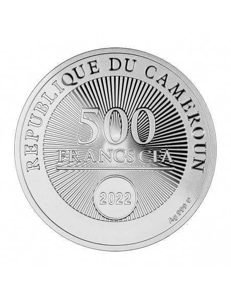 LIBERTY LEADING THE PEOPLE Delacroix Silver Coin 500 Francs Cameroon 2022 - Coins & More - Cameroun