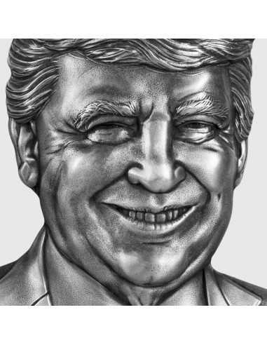 DONALD TRUMP Shaped 1 Oz Silver Coin 5000 Francs Chad 2023 - Coins & More - Chad