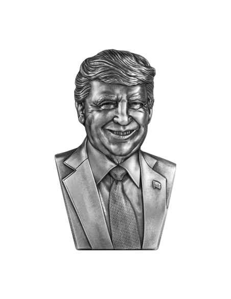 DONALD TRUMP Shaped 1 Oz Silver Coin 5000 Francs Chad 2023 - Coins & More - Chad