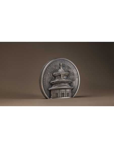 TEMPLE OF HEAVEN Beijing 2 Oz Silver Coin 10$ Cook Islands 2023 - Coins & More - Cookinseln