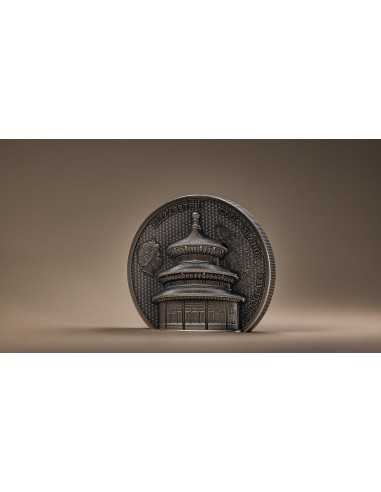 TEMPLE OF HEAVEN Beijing 2 Oz Silver Coin 10$ Cook Islands 2023 - Coins & More - Cookinseln