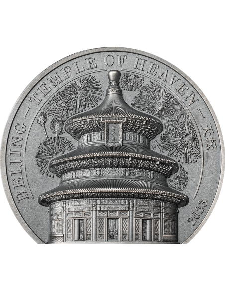 TEMPLE OF HEAVEN Beijing 2 Oz Silver Coin 10$ Cook Islands 2023 - Coins & More - Cookinseln