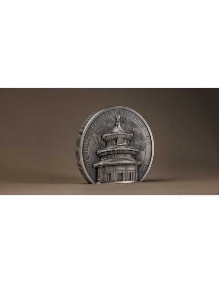 TEMPLE OF HEAVEN Beijing 2 Oz Silver Coin 10$ Cook Islands 2023 - Coins & More - Cookinseln