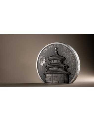 TEMPLE OF HEAVEN Beijing 5 Oz Silver Coin 10$ Cook Islands 2023