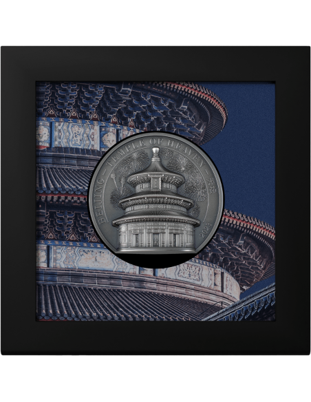 TEMPLE OF HEAVEN Beijing 5 Oz Silver Coin 10$ Cook Islands 2023