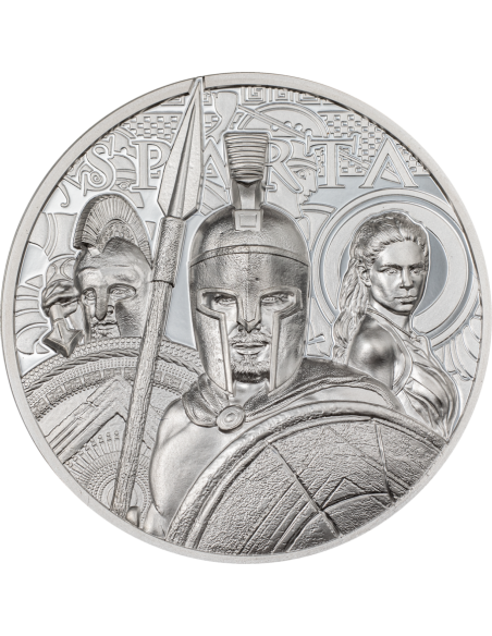 SPARTA 1 Oz Silver Coin 5$ Cook Islands 2023 - Coins & More - Isole Cook