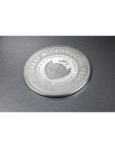 FIVE LADIES Great Micromosaic Passion 5 Oz Silver Coin 20$ Palau 2022 - Coins & More - Palau