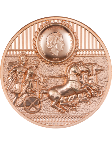 SPARTA 50g Copper Coin 1$ Cook Islands 2023 - Coins & More - Cookinseln
