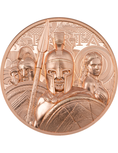 SPARTA 50g Copper Coin 1$ Cook Islands 2023 - Coins & More - Cookinseln