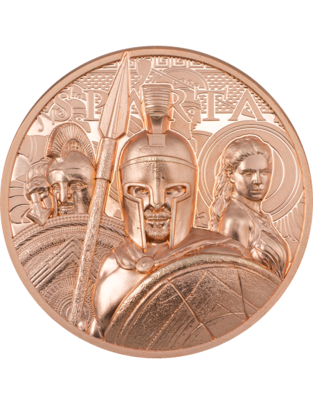 SPARTA 50g Copper Coin 1$ Cook Islands 2023 - Coins & More - Cookinseln