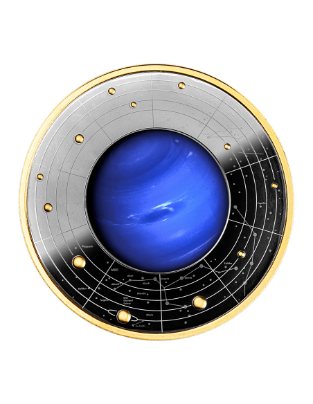 NEPTUNE Solar System Silver Coin 500 Francs CFA Cameroon 2021