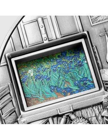 VINCENT VAN GOGH MASTERPIECES 5 Oz Silver & 38 Oz Copper Coin 25000 Francs Chad 2023