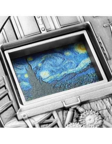 VINCENT VAN GOGH MASTERPIECES 5 Oz Silver & 38 Oz Copper Coin 25000 Francs Chad 2023