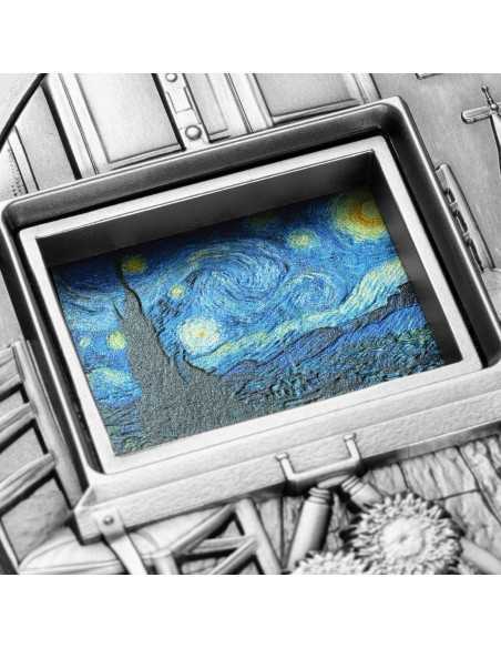 VINCENT VAN GOGH MASTERPIECES 5 Oz Silver & 38 Oz Copper Coin 25000 Francs Chad 2023