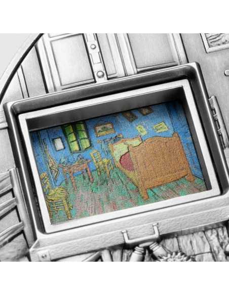 VINCENT VAN GOGH MASTERPIECES 5 Oz Silver & 38 Oz Copper Coin 25000 Francs Chad 2023