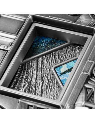 VINCENT VAN GOGH MASTERPIECES 5 Oz Silver & 38 Oz Copper Coin 25000 Francs Chad 2023