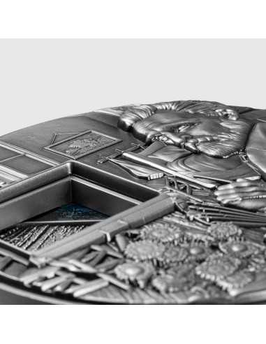 VINCENT VAN GOGH MASTERPIECES 5 Oz Silver & 38 Oz Copper Coin 25000 Francs Chad 2023