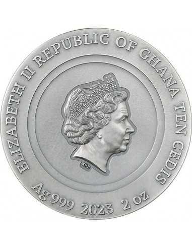 BUMBLEBEE Nature Architects 2 Oz Silver Coin 10 Cedis Ghana 2023 - Coins & More - Ghana
