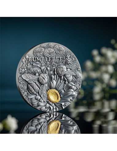 BUMBLEBEE Nature Architects 2 Oz Silver Coin 10 Cedis Ghana 2023 - Coins & More - Ghana