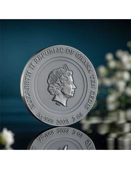 BUMBLEBEE Nature Architects 2 Oz Silver Coin 10 Cedis Ghana 2023 - Coins & More - Ghana