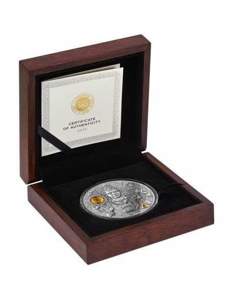 VISHNU Divine Faces Of The Sun 3 Oz Silver Coin 5$ Niue 2023 - Coins & More - Niue