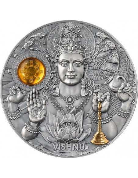 VISHNU Divine Faces Of The Sun 3 Oz Silver Coin 5$ Niue 2023 - Coins & More - Niue