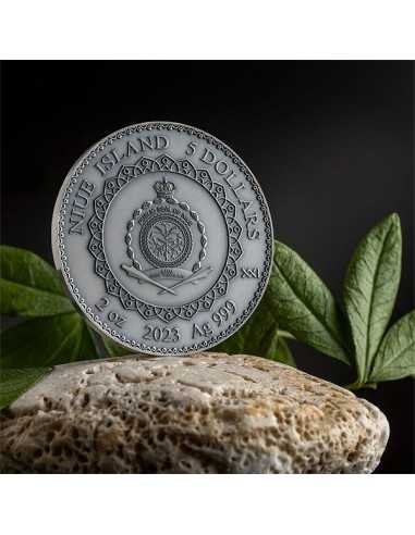 RABBIT Mandala Art 2 Oz Silver Coin 5$ Niue 2023 - Coins & More - Niue
