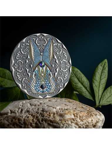 RABBIT Mandala Art 2 Oz Silver Coin 5$ Niue 2023 - Coins & More - Niue