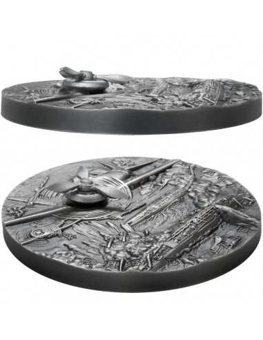 BATTLE OF MIDWAY Sea Battles 2 Oz Silver Coin 5$ Niue 2021 - Coins & More - Niue