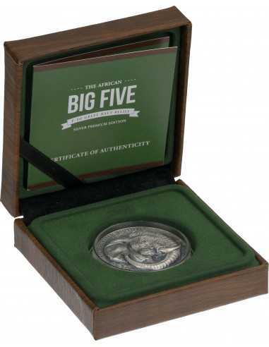 ELEPHANT Big Five 1 Oz Silver Coin 1000 Francs Ivory Coast 2022 - Coins & More - Costa de Marfil