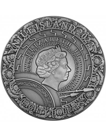ARES Gods 1 Kg Kilo Silver Coin 80$ Niue 2022 - Coins & More - Niue