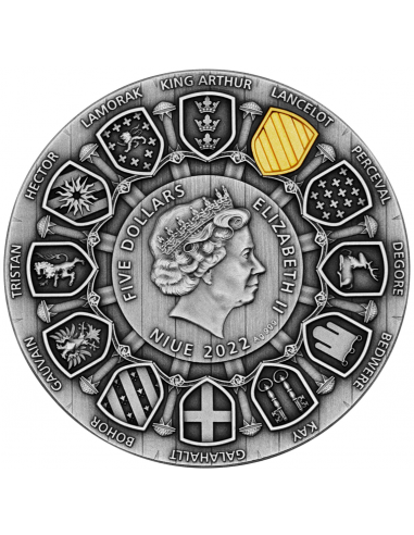 SIR LANCELOT Camelot 2 Oz Silver Coin 5$ Niue 2022 - Coins & More - Niue