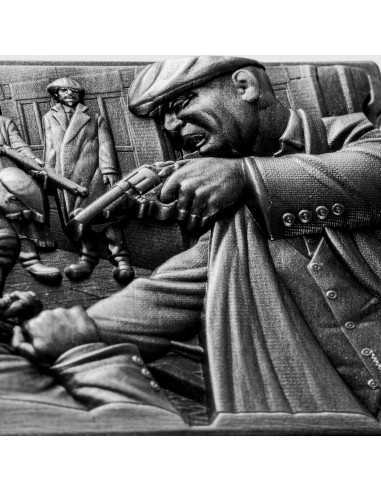 PEAKY BLINDERS Shaped 1 Oz Silver Coin 5000 Francs Chad 2023 - Coins & More - Chad