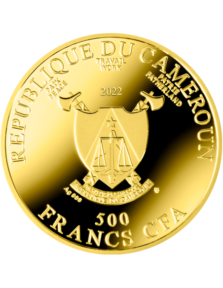 ALBA MADONNA Rafael Santi Silver Coin 500 Francs CFA Cameroon 2022 - Coins & More - Camerún