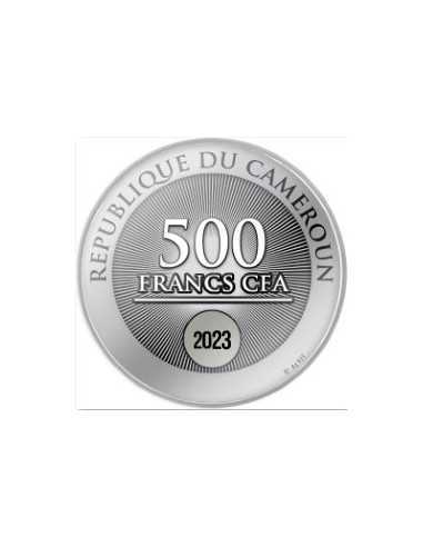 GARDEN OF LOVE Silver Coin 500 Francs Cameroon 2023 - Coins & More - Cameroun