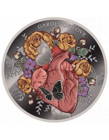 GARDEN OF LOVE Silver Coin 500 Francs Cameroon 2023 - Coins & More - Cameroun